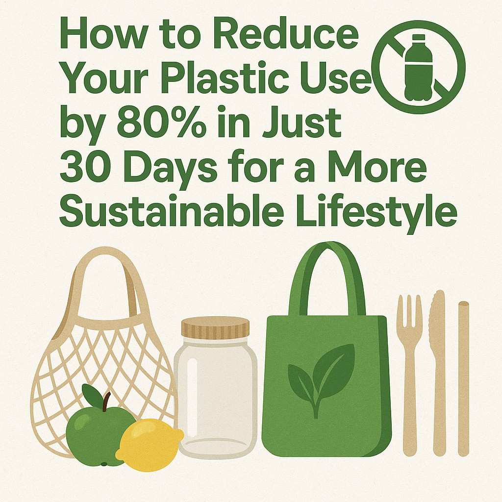 How to Reduce Your Plastic Use by 80% in Just 30 Days for a More Sustainable Lifestyle.