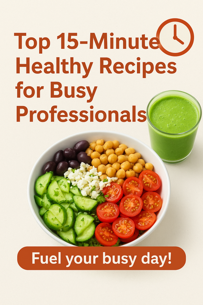 Top 15-Minute Healthy Recipes for Busy Professionals